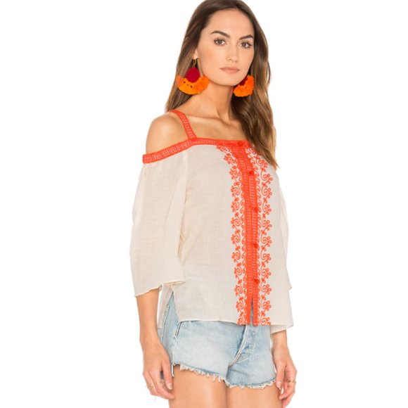 Revolve: Embroidered Top - Picture 2 of 4